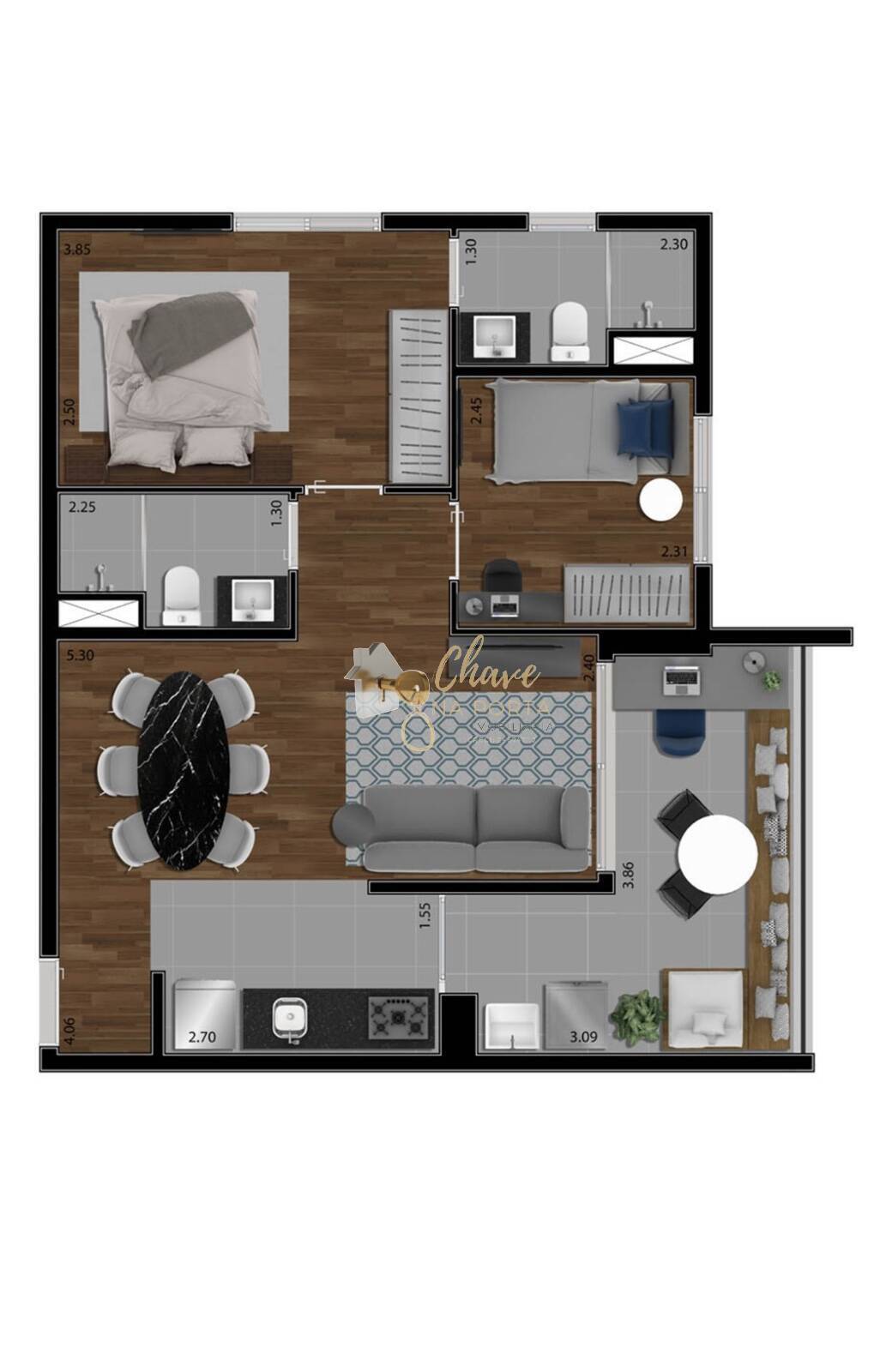 Apartamento, 2 quartos, 59 m² - Foto 25